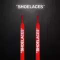 Red ow letter reflective shoelaces