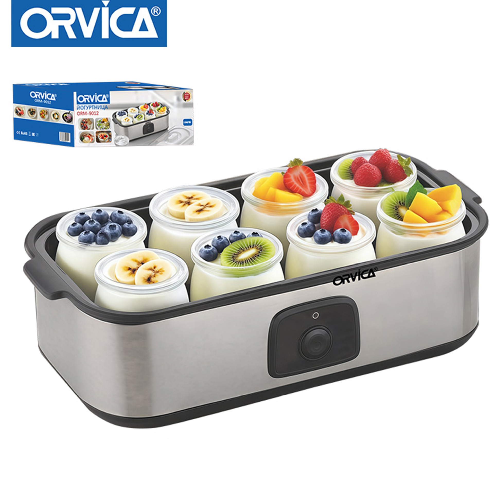 ORVICA máquina de yogur transfronteriza para cocina doméstica pequeña máquina de fermentación de yogur automática multifuncional a temperatura constante