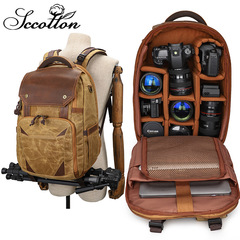 Wholesale outdoor liner photography bag shoulder European and American retro SLR camera bag waterproof laptop bag