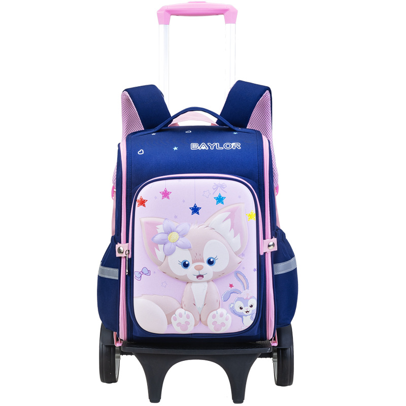 Nuevo dibujo animado 3D tirón bolsas escolares para estudiantes de primaria 1 - 2 - 5 grados desmontables mochila de gran capacidad para niños