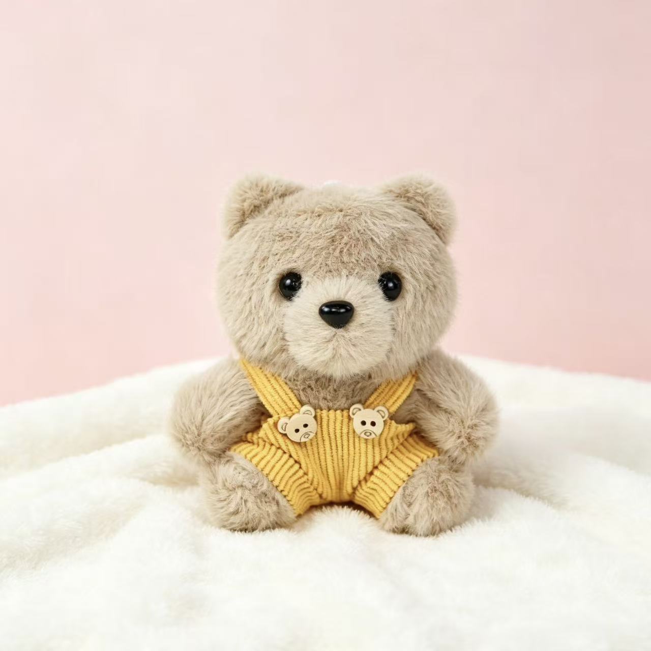 Vestido osos llaveros muñecas de peluche camisetas pantalones mochila colgante pequeño regalo colgante muñeca de peluche