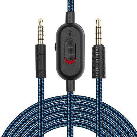 Cable para auriculares Logitech G433 cuidadosamente seleccionado, adecuado para G233 y Gprox, cable trenzado ajustable de 3,5 mm y 2 metros