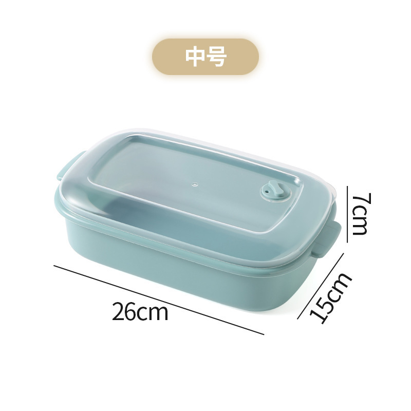 圆形长方形正方形保鲜盒3件套塑料出气孔沙拉微波炉碗冰箱收纳盒|undefined