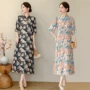 宽松薄款中年夏季碎花裙