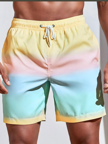 New Men's 3D Digital Printing Casual Beach Pants
