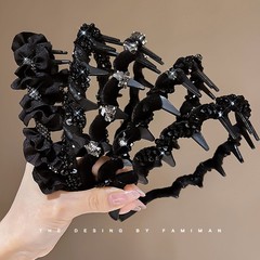 パリ王女風ヘアバンド レディース 新作 高級感 おしゃれ ファッション 洗顔用 ヘアクリップ 高頭囲用 ヘッドバンド ヘアアクセサリー