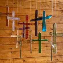 �羳Stained Glass Cross��ɫ����ʮ�ּ܂��Ի��b��������