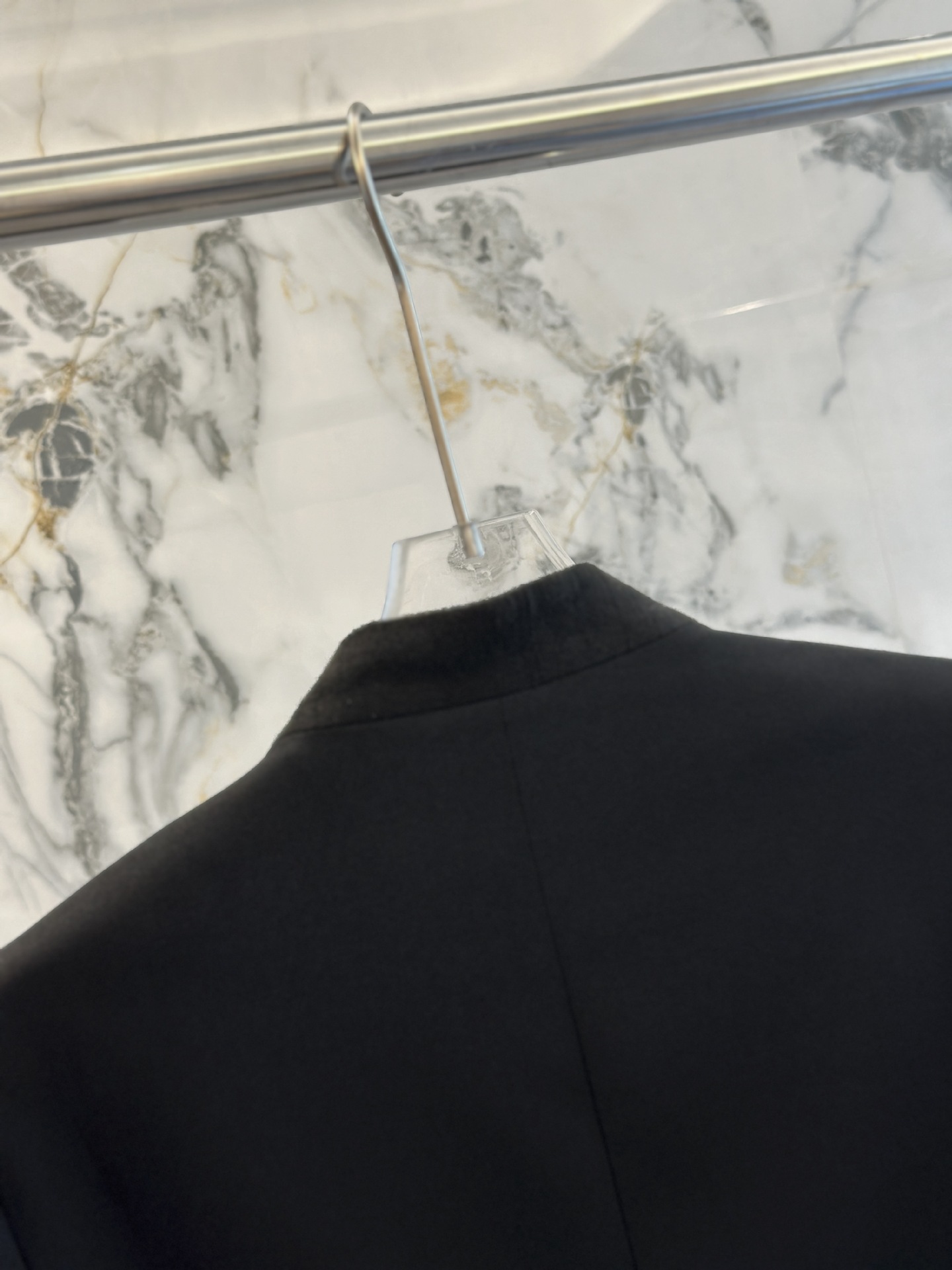 European American Wool Blazer For Women, Loose Fit, No Buttons, Minimalist Black Suit Jacket, Spring And Autumn_ecoleips.com