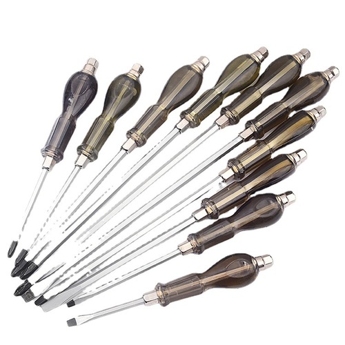 Percussion screwdriver plum blossom flat cross screwdriver 4-12 inch strong magnetic screwdriver chromium vanadium steel material