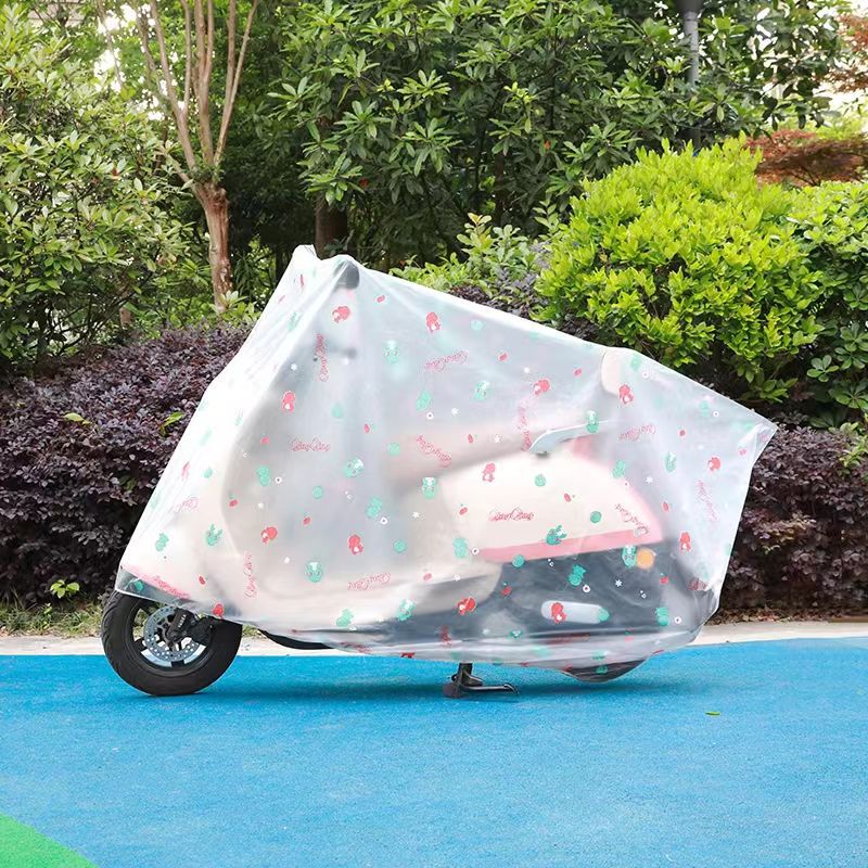 cubierta de automóvil eléctrico a prueba de lluvia a prueba de agua a prueba de polvo a prueba de suciedad para automóvil eléctrico motocicleta ropa de dibujos animados cubierta fábrica de fuente