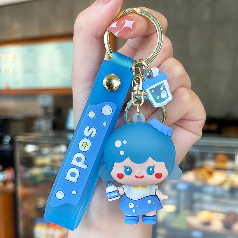 Venta directa de fábrica llavero colgante pequeño muñeca tridimensional llavero de coche mochila escolar colgante puesto al por mayor productos pequeños