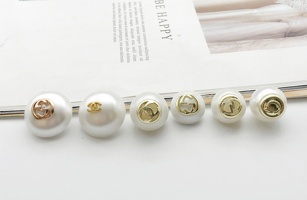 High-end metal round beads pearl