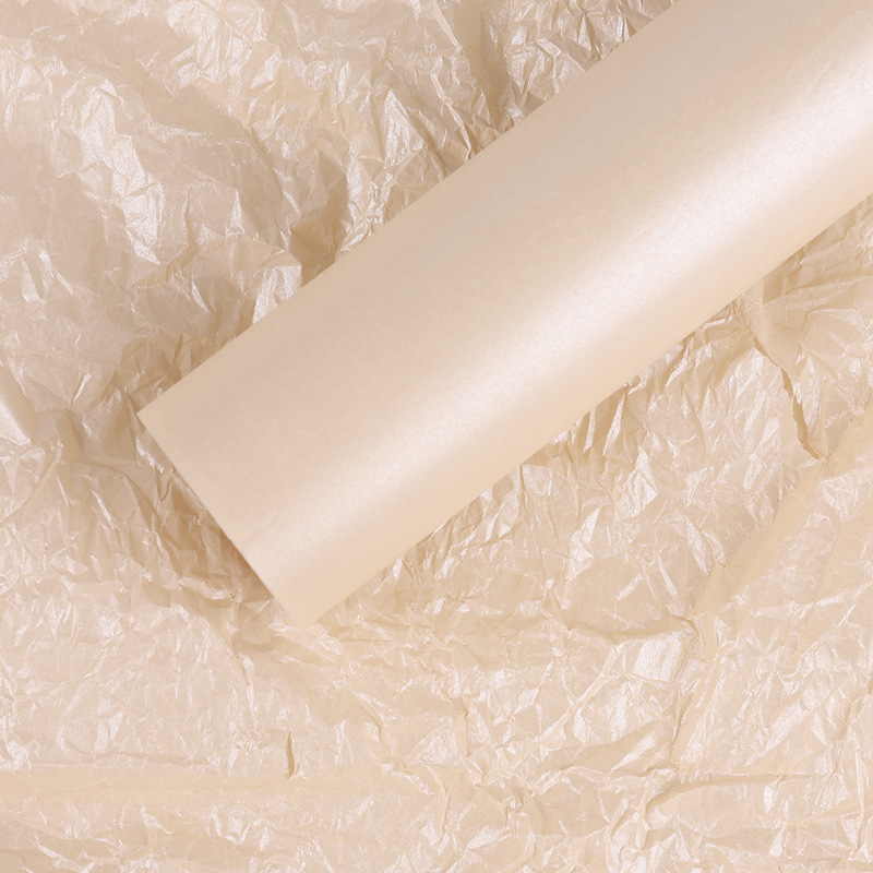 Pastel floristería material de papel de embalaje papel de forro plisado base de flores papel de embalaje ramo Papel de pera perla