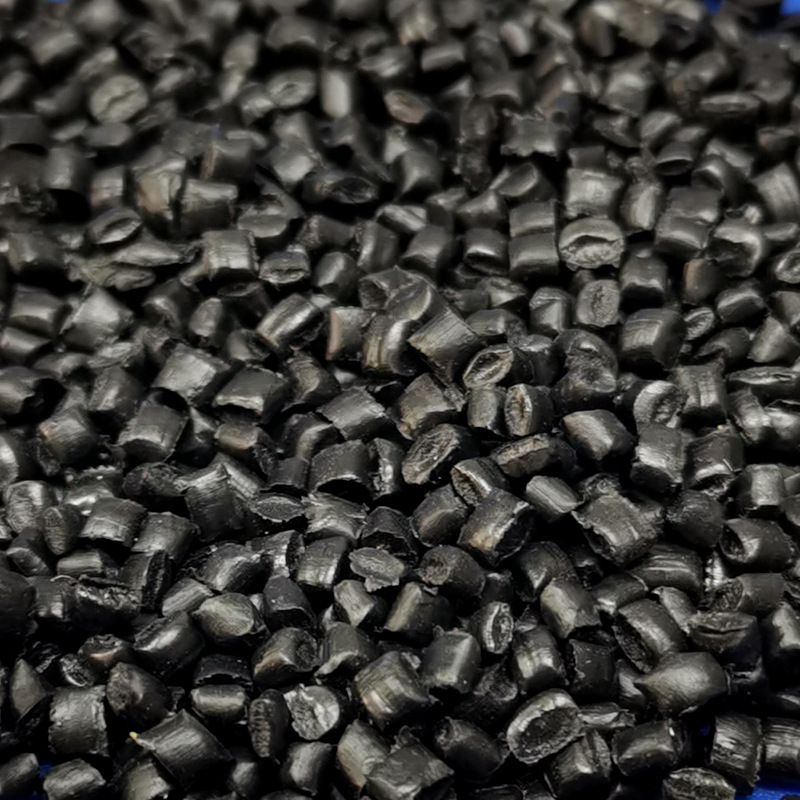 现货聚丙烯pp回料 黑色pp注塑再生颗粒料 pp再生料pp回料颗粒厂家