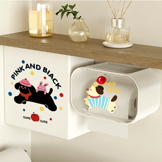 Sanitary Napkin Storage Box Wall-Mounted Bathroom Toilet Paper Toilet Napkin Storage Artifact Bathroom Tissue Box