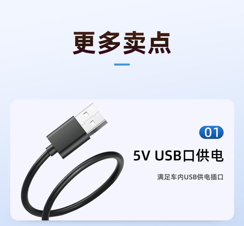 New Energy Vehicle-Mounted Electric Fan, Suction Cup Type Car Fan, In-Car Summer Cooling Fan, USB Interface Small Appliance