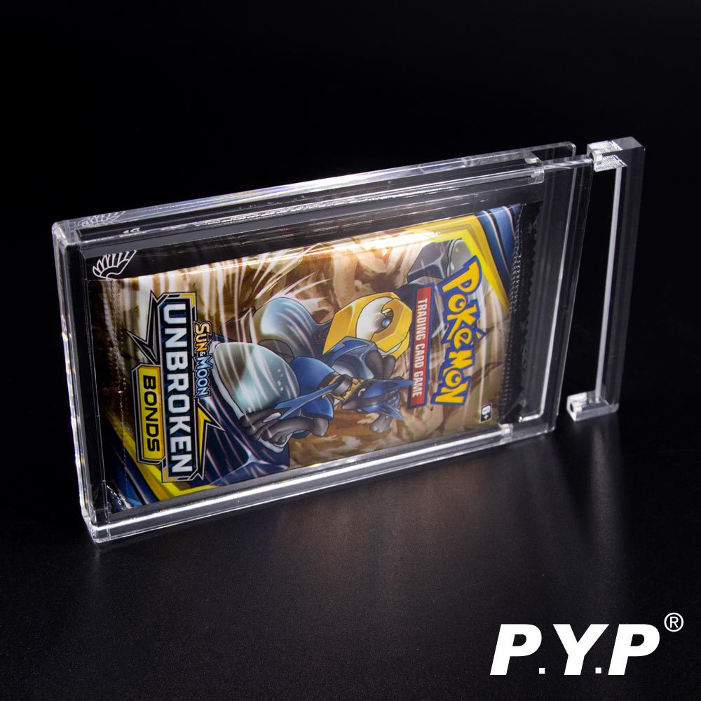 Dispositivo de pantalla de caja de tarjeta de acrílico transparente Arylic Pokemon Booster Pack displaycase image 5