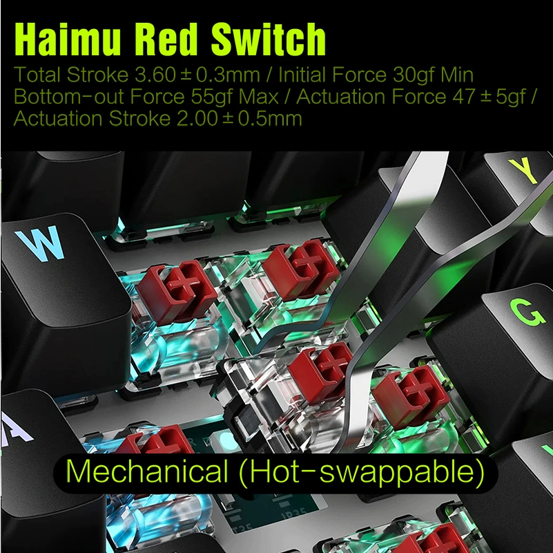 Механическая клавиатура K1Pro с RGB-подсветкой 78 клавиш, механические переключатели, кастомная игровая клавиатура с LCD