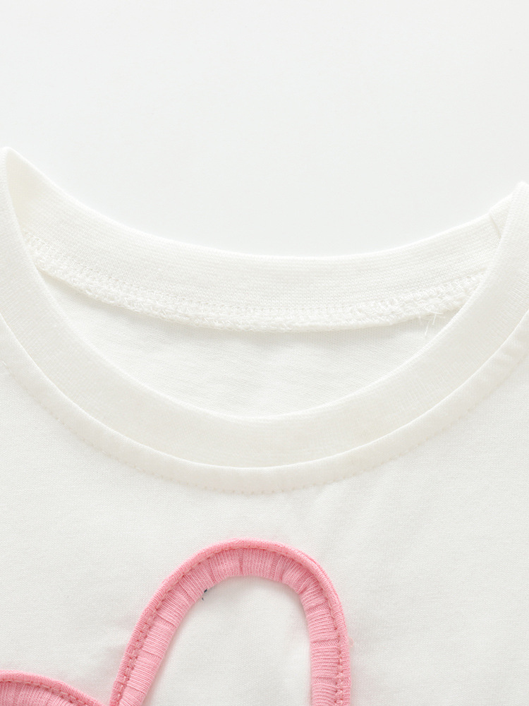 Malwee transfronterizo niñas dos piezas de verano nuevo estilo europeo y americano niños pequeños lindos niñas de cuello redondo manga corta conjunto