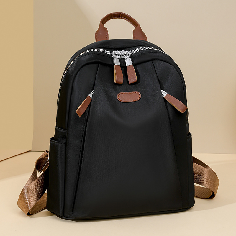 Backpack Women's 2025 New Summer Large Capacity Women's Backpack Oxford Cloth Lightweight School Bag Female College Student Water-Repellent Backpack Women's 2025 New Summer Large Capacity Women's Backpack Oxford Cloth Lightweight School Bag Female College Student Water-Repellent