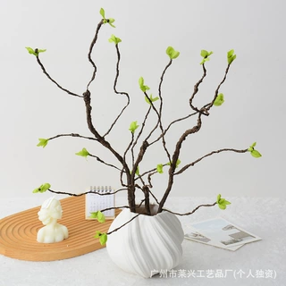 发泡枝仿真植物枯枝家居装饰仿真花假花带芽枯枝软装花艺婚庆道具