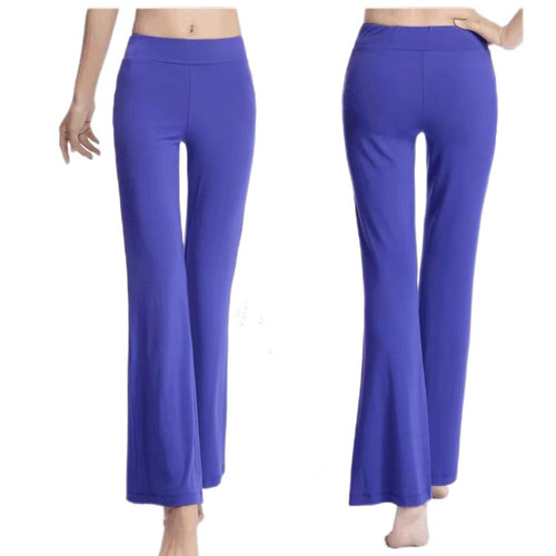 Modal Athletic Body Pants for Women: Fitness, Dance Practice, Latin Dance, and Square Dance – Slim Fit, Flared-Style Trousers