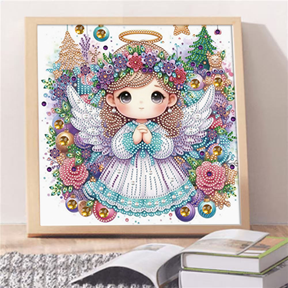 Pintura de Diamantes 5D con Forma Irregular de Princesa de Fantasía, Pintura de Diamantes DIY, Pintura de Diamantes con Puntos de Cristal, 30×30