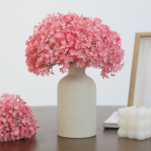 New simulated baby's breath soft glue artificial bouquet home living room table flower arrangement decoration cross-border plastic flower wholesale