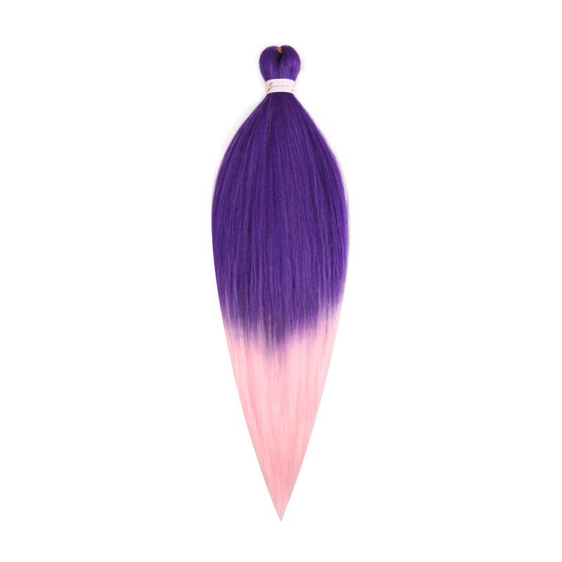 EZ Trenza PVC ignífugo a baja temperatura fibra multicolor flojo gran ganchillo de trenza fábrica de cabello recto un cabello
