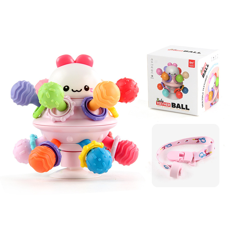 Pelota Mordedora Manhattan para Bebé de Vinilo, Fácil Agarre para Bebés y Niños Pequeños