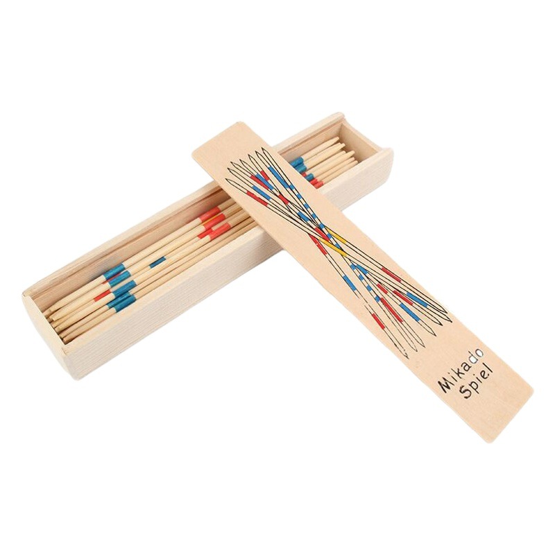 Color de madera juego palo nostálgico diversión recoger palo juego Mesa inteligencia juego de escritorio juguete para niños pequeño regalo