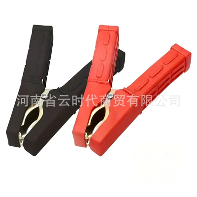 Red and Black Alligator Clips Car on the line of fire - 45mm-line-length-medium-red-and-black-clip