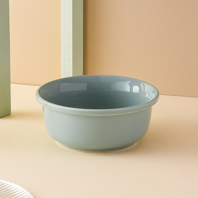 단일 밝은 연두색 그릇