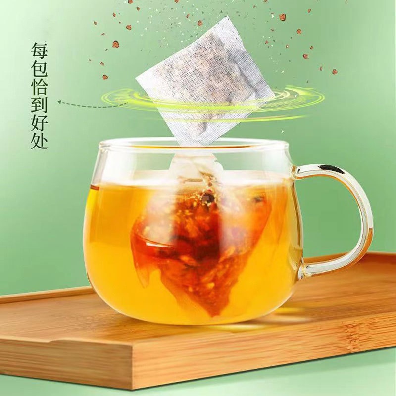 Ginseng Polygonatum Maca Eight Treasure Tea Bags 150g Daily Wellness Herbal Blend in use