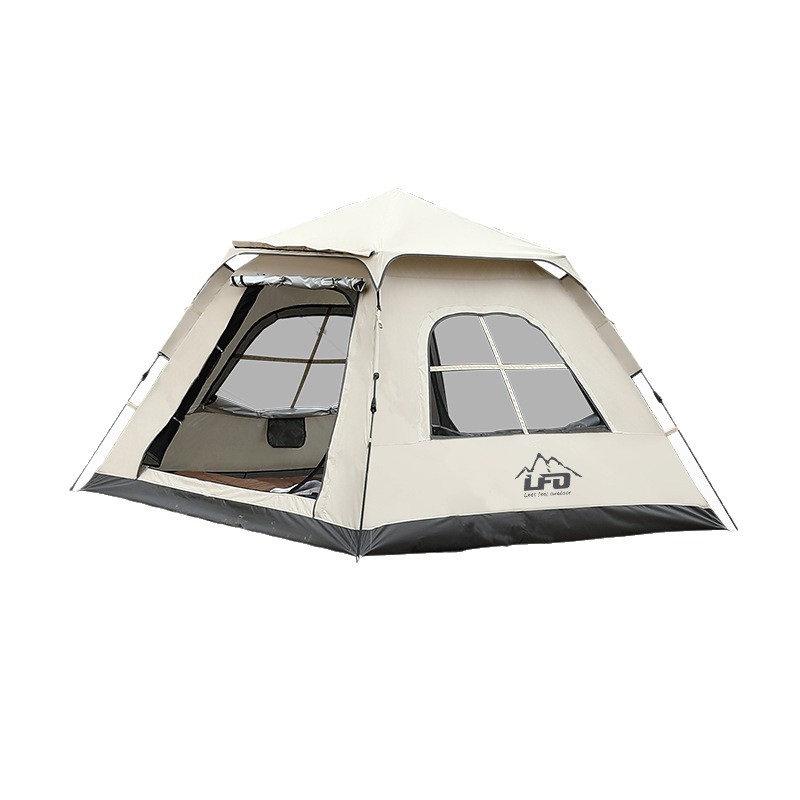 Carpa al aire libre de lobo macho para acampar, toldo de camping automático portátil, todo en uno engrosado y a prueba de lluvia