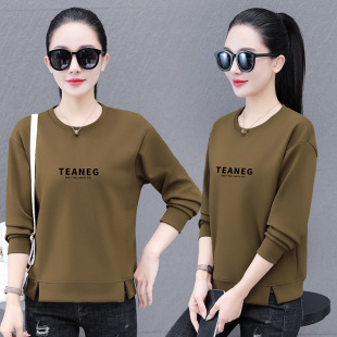 Spring, Autumn and Winter Sports Suit for Plus Size Women 2025 New Loose Round Neck Sweatshirt Casual Free Shipping One Piece Drop Shipping Long Sleeve