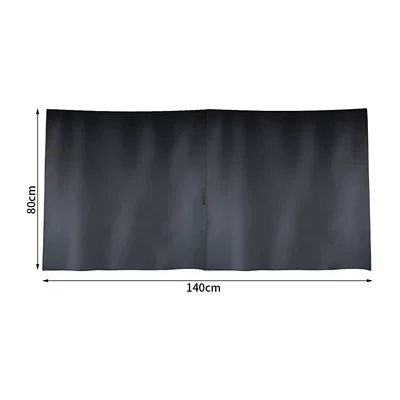 Car Front and Rear Partition Curtains Cross-Border Amazon Business Car Off-Road Vehicle Air Conditioning Partition Curtains Sunshade Curtains Privacy Curtains (Car curtains) - black-car-partition-curtain