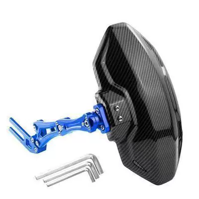 Electric vehicle fender: Direct Rear Fender Electric - first-generation-mudguard-universal-bracket-blue
