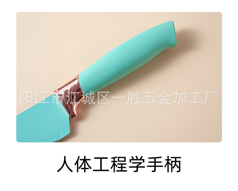 工厂直供厨具刀具套装19件套硅胶厨具套装17件套厨房用具组合套刀详情19