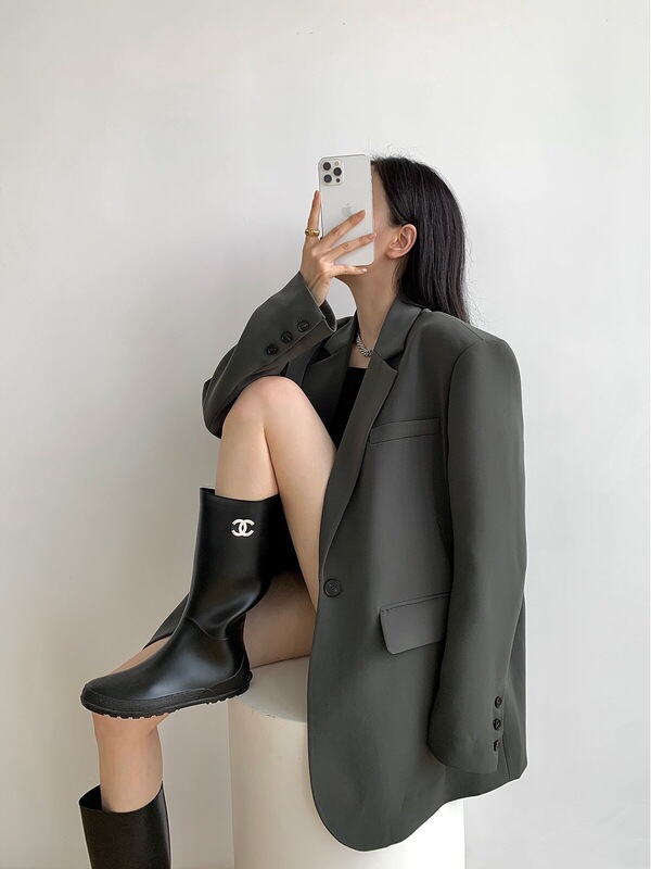 ZHOUMIAO 2026 Spring/Autumn New Collection: High-end Design Women's Black Casual Blazer ZHOUMIAO 2026 Spring/Autumn New Collection: High-end Design Women's Black Casual Blazer
