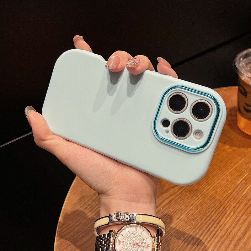 小胖妹纯色手机壳适用iphone苹果17精孔马卡龙保护套肤感防摔全包|undefined