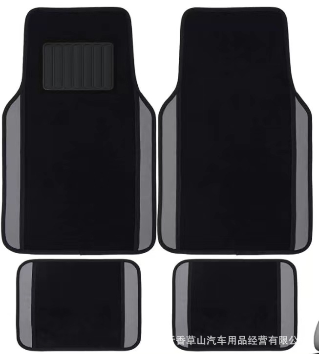 Comercio exterior transfronterizo coche estera pie estera universal coche pie estera gamuza cuero costura 4-pieza impermeable antideslizante Amazon