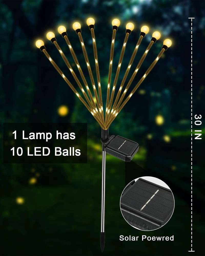 Атмосферные LED-украшения на солнечных батареях для беседки