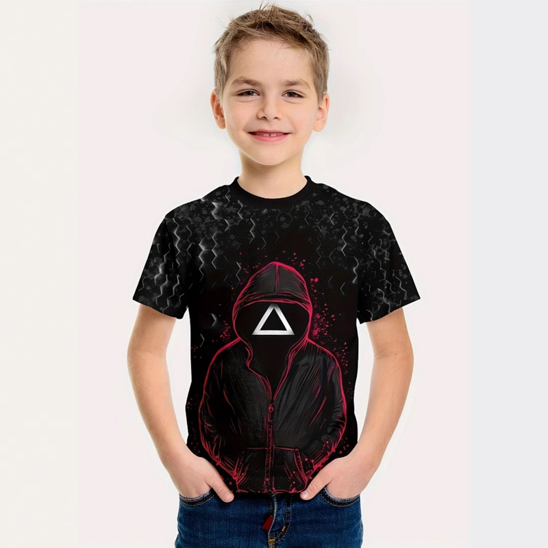 Cross-Border Men's 3D Printed Digital Printing Novelty T-Shirt, Wolf Totem Casual Round Neck Short-Sleeved T-Shirt Cross-Border Men's 3D Printed Digital Printing Novelty T-Shirt, Wolf Totem Casual Round Neck Short-Sleeved T-Shirt