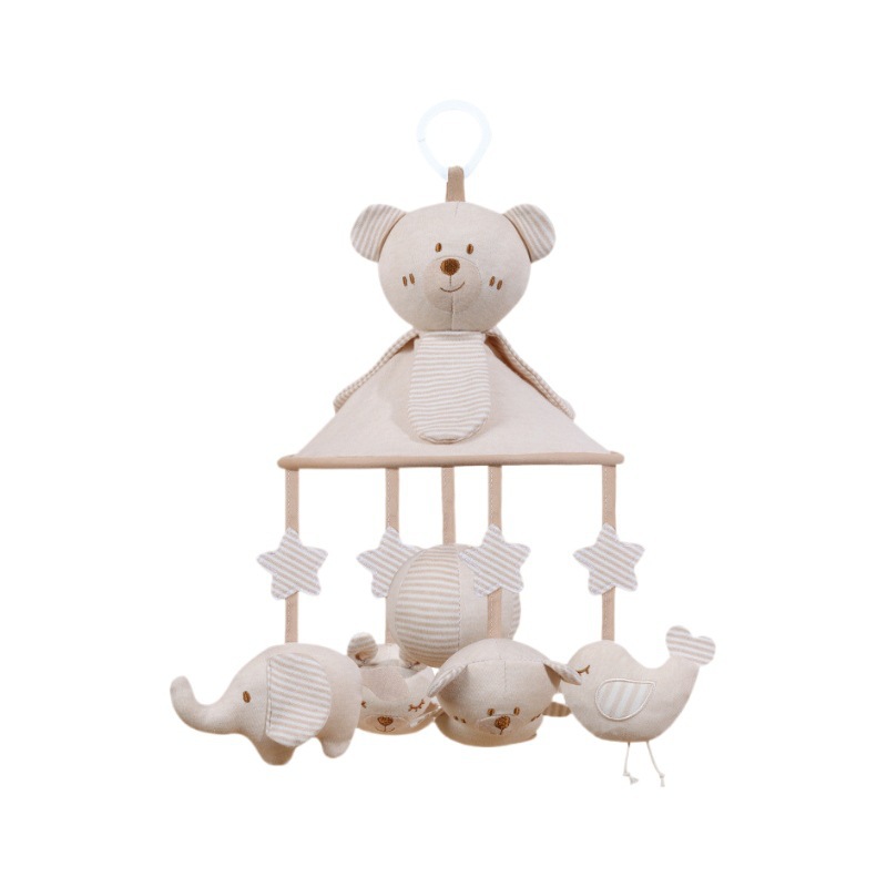 Kakiblin algodón orgánico campana de música de cama decoración de la habitación del bebé hamaca colgante anti-scramble colgante campana de cabecera