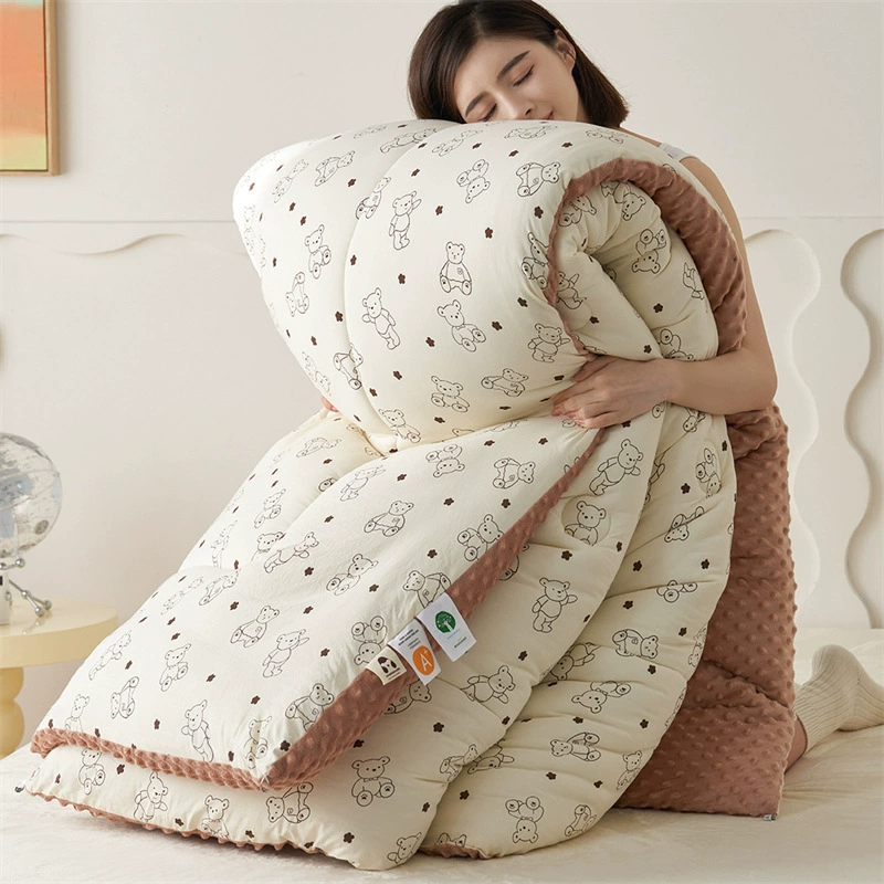 Класс A, двуслойный хлопок washed, утолщённое одеяло для одного и двух человек, фабричный наполнитель, прямые поставки производителя