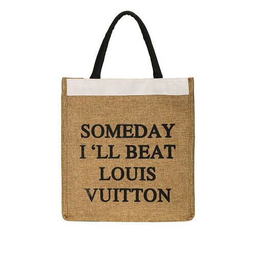 Portable canvas bag, new Korean version, retro fashion, small square bag, simple linen student bag, personalized shopping bag