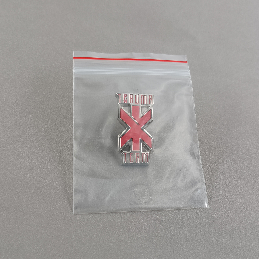 Punk 2077 Trauma Team Logo Enamel Brooch Game Peripheral Emergency Medical Rescue Metal Lapel Pin