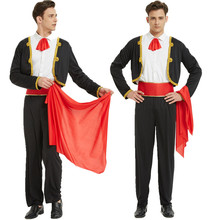 万圣节化妆舞会演出服装成人儿童斗牛士服装西班牙斗牛表演服