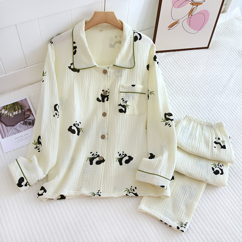 LJベージュレッサーパンダ-クレープレッサーネックセット